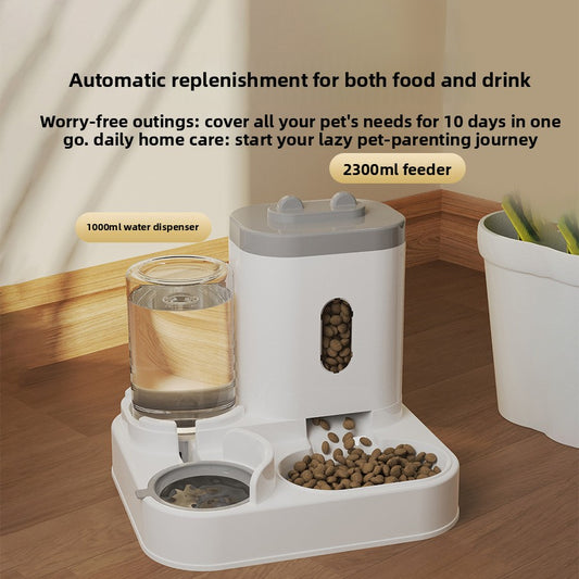 Automatic Pet Food and Water Feeder Bowl