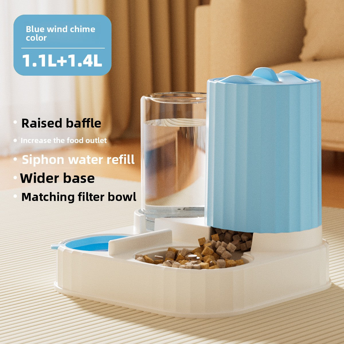 Automatic Pet Food and Water Feeder Bowl